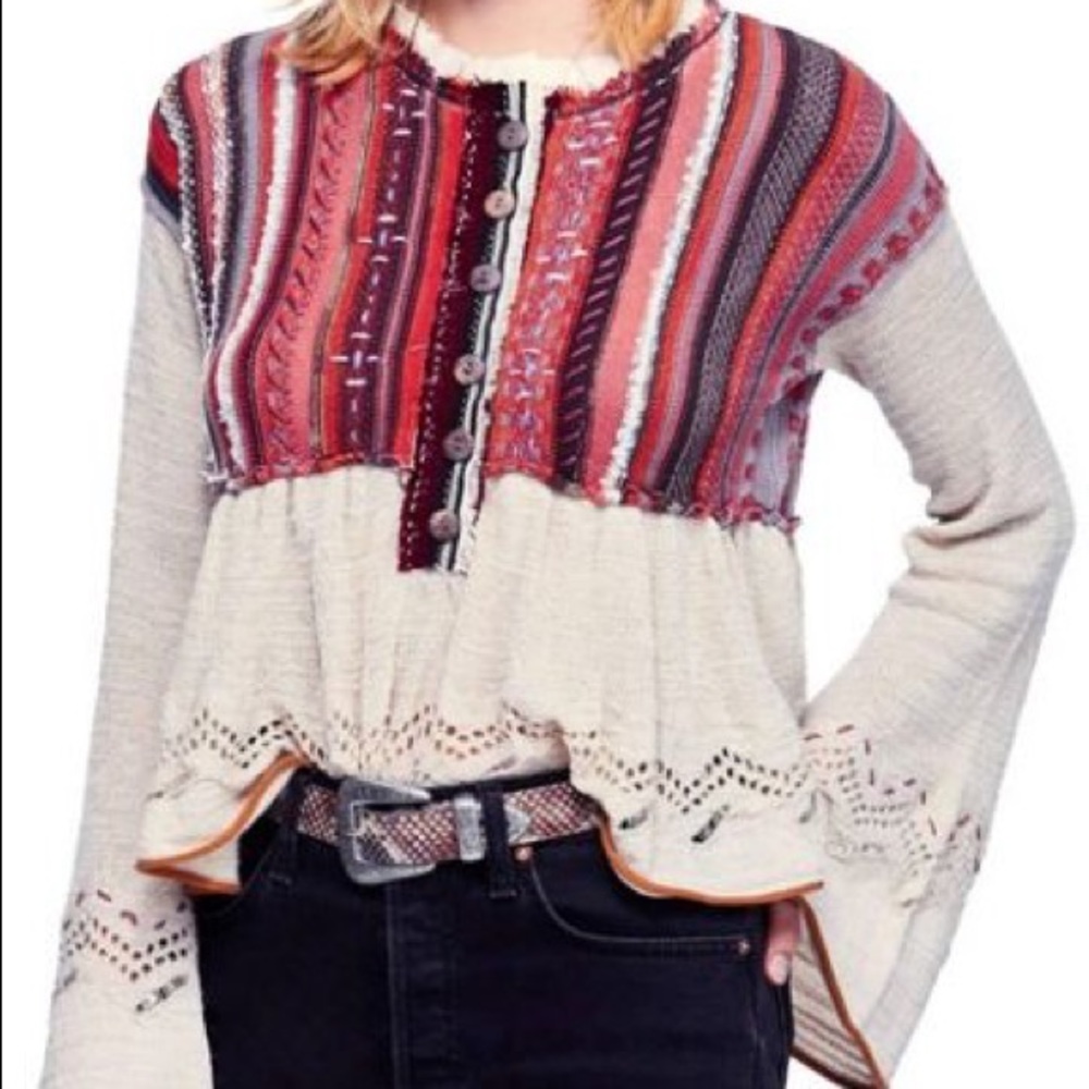 Free People Meadows Lakes Bell-Sleeve